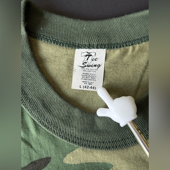 Vintage 80's Outdoor Life Magazine Camoflauge T-Shirt - Size LARGE - Picture 5 of 6